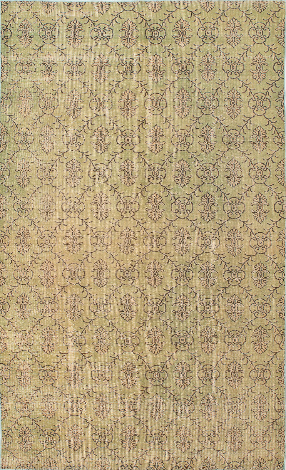 Vintage Traditional Hand-Knotted Area Rug 5’10” x 9’8″ Oriental Wool Carpet