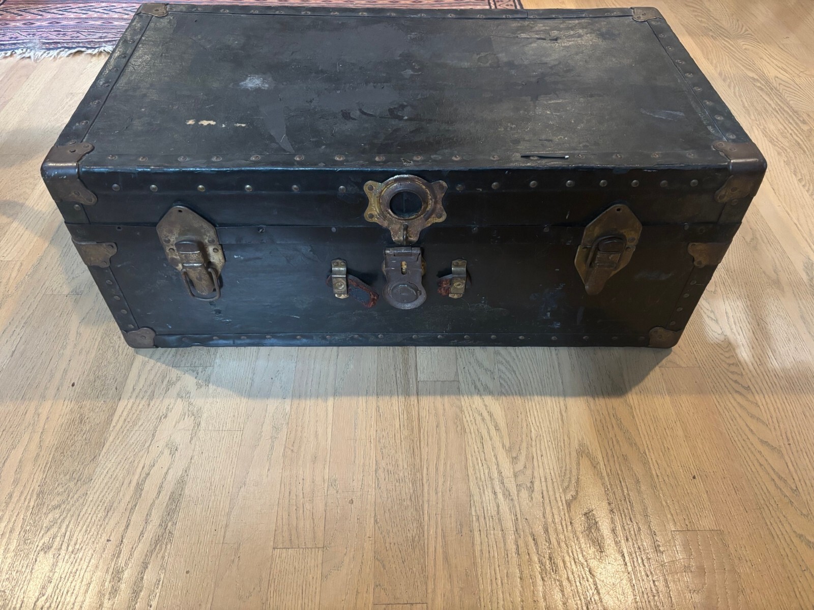 Authentic 1930s Military Steamer Trunk