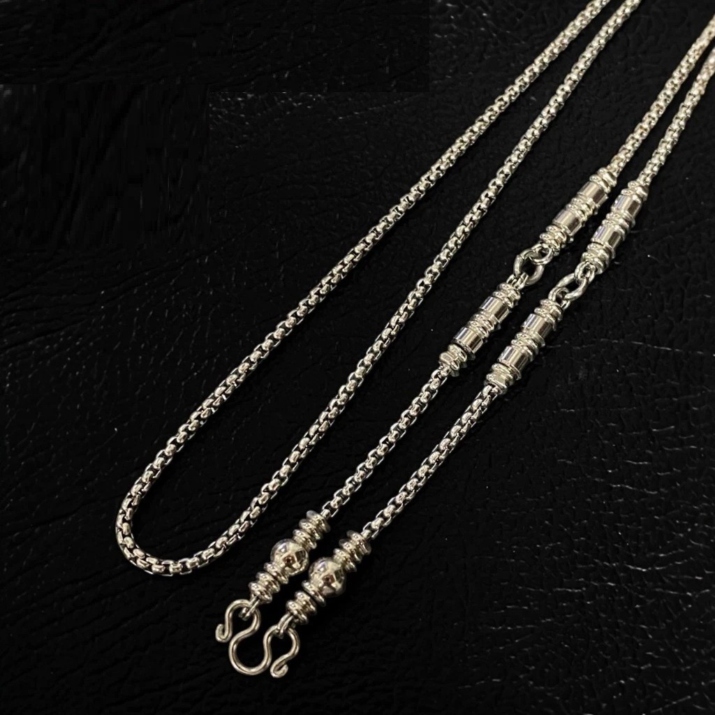 Necklace Stainless Chain Length 26″ inch for Hanging 3Pendant Thai Buddha Amulet