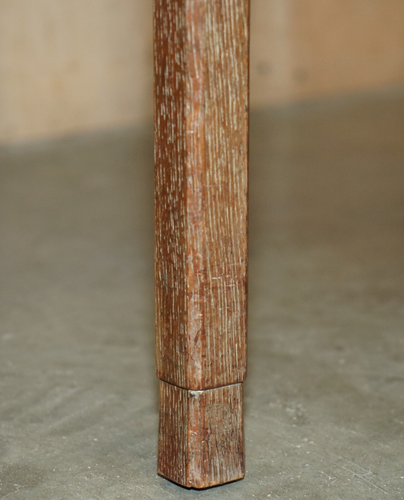 Original King George VI Coronation Stool 1937 Limed Oak By Waring & Gillow