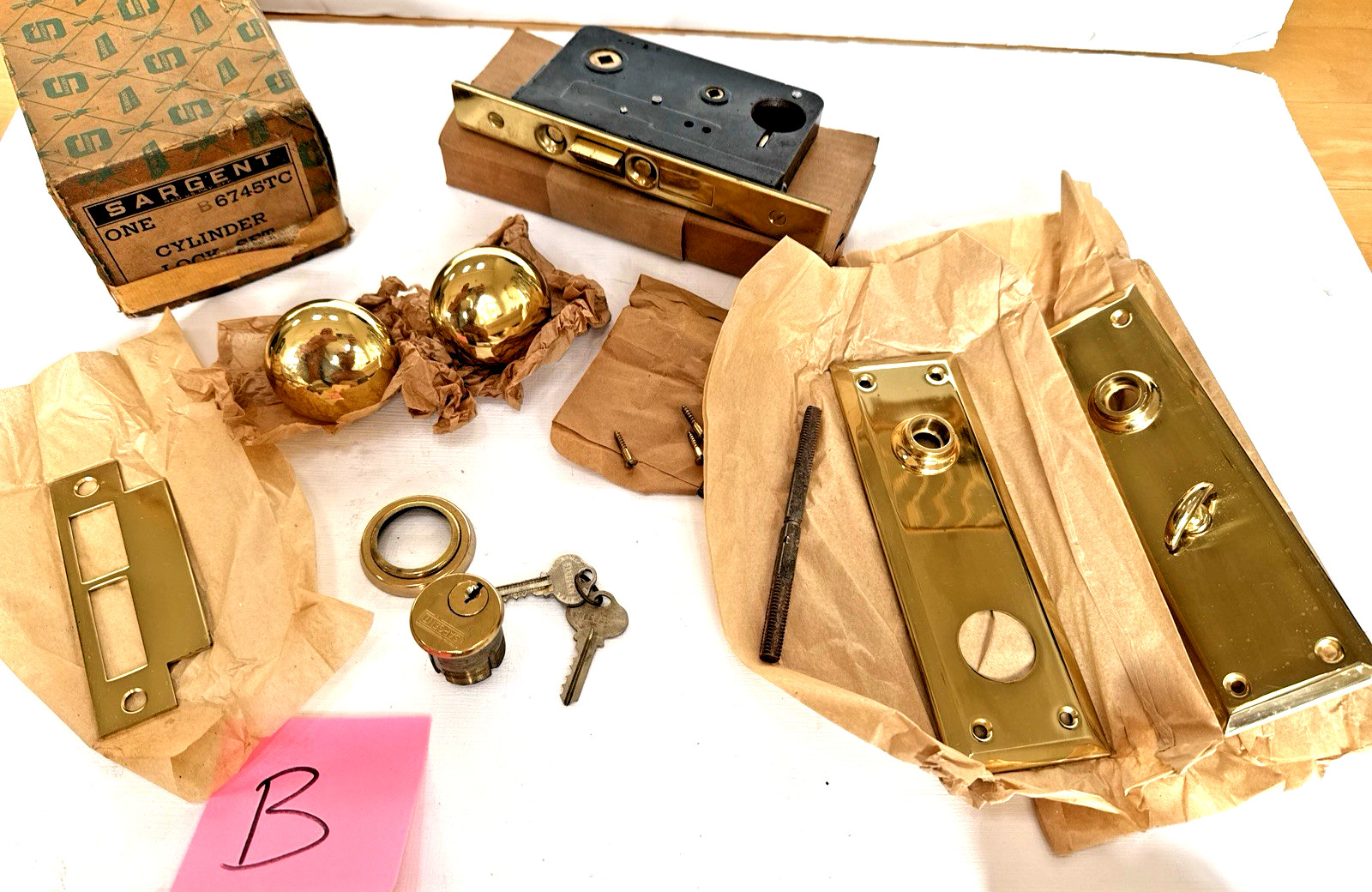 NOS SARGENT 6745 ENTRY MORTISE LOCK 8″ FACE, 2 1/2″ RIGHT HAND NEW UNUSED