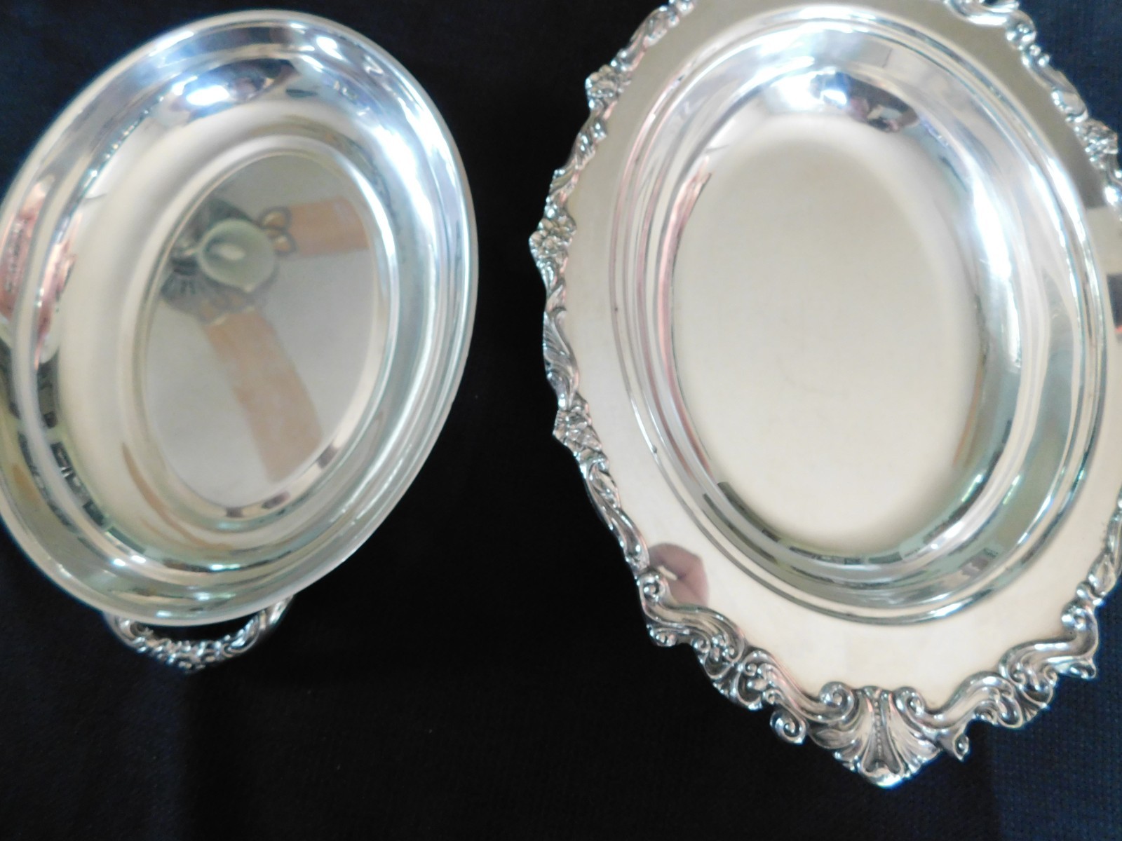 Sheridan Silver Plated Double Vegtable Bowl Windsor Floral Dish