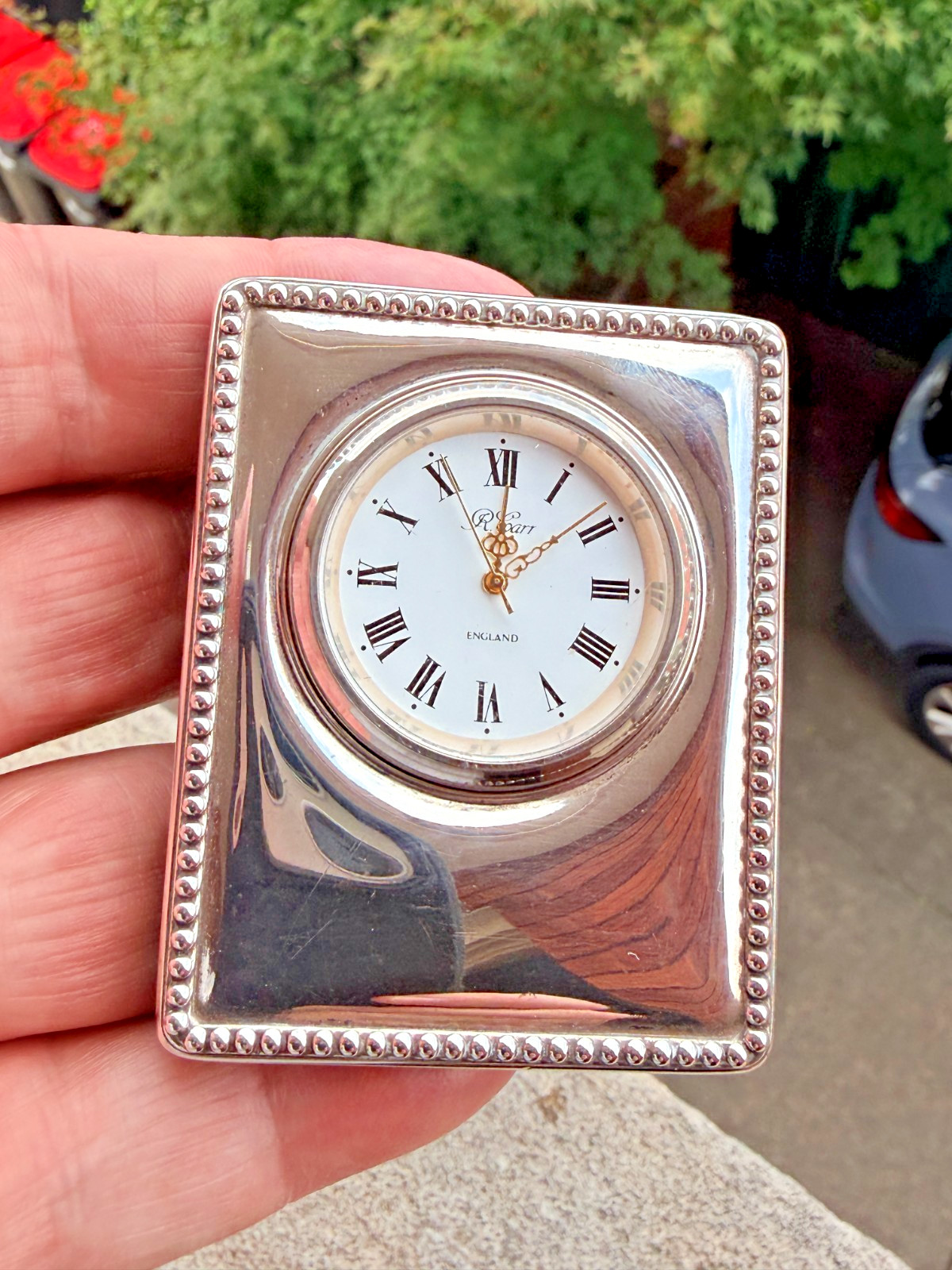 Sterling Silver Clock – Carrs of Sheffield – Sheffield – 1995
