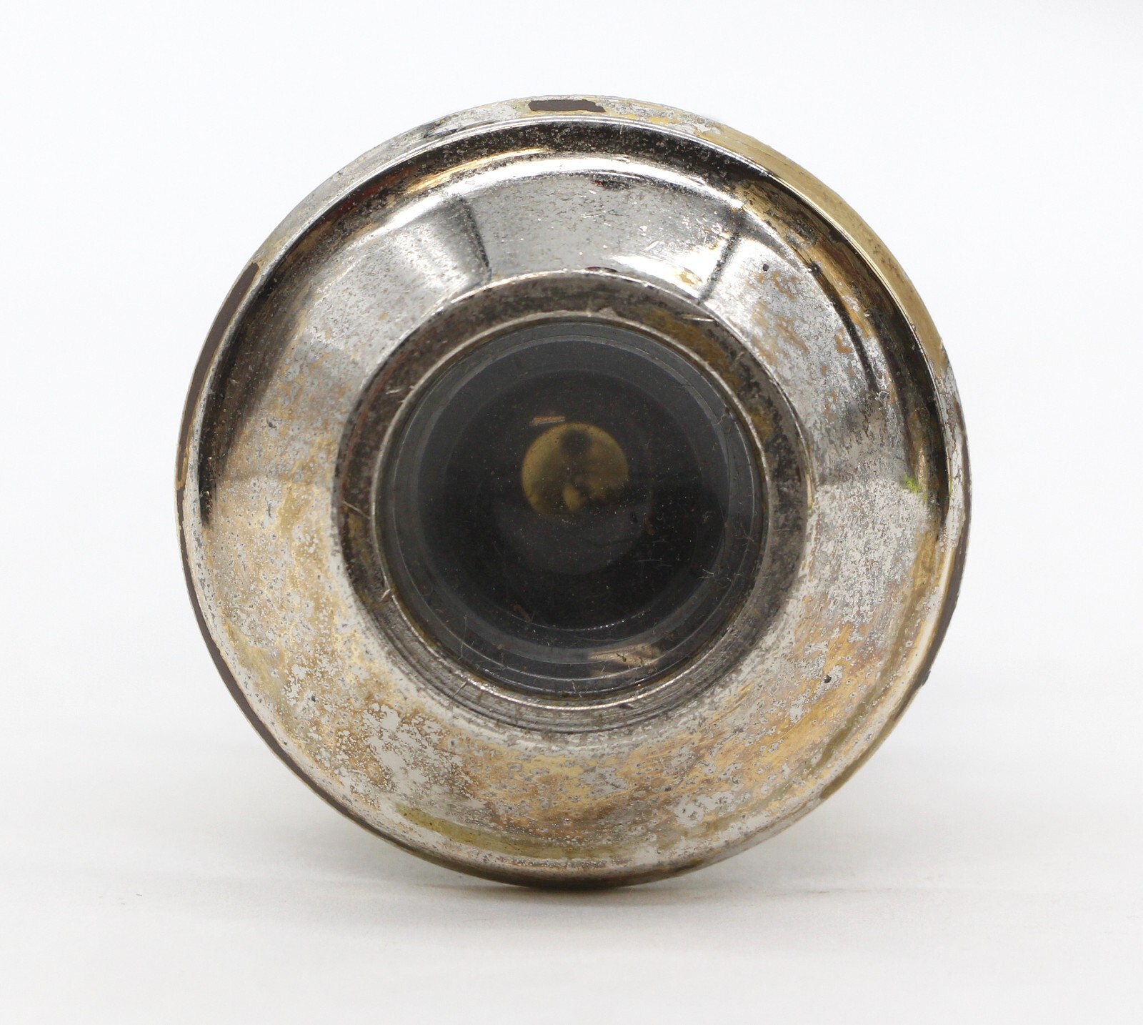 Reclaimed 2.25 in. Nickeled Brass One Way Hardware Peephole
