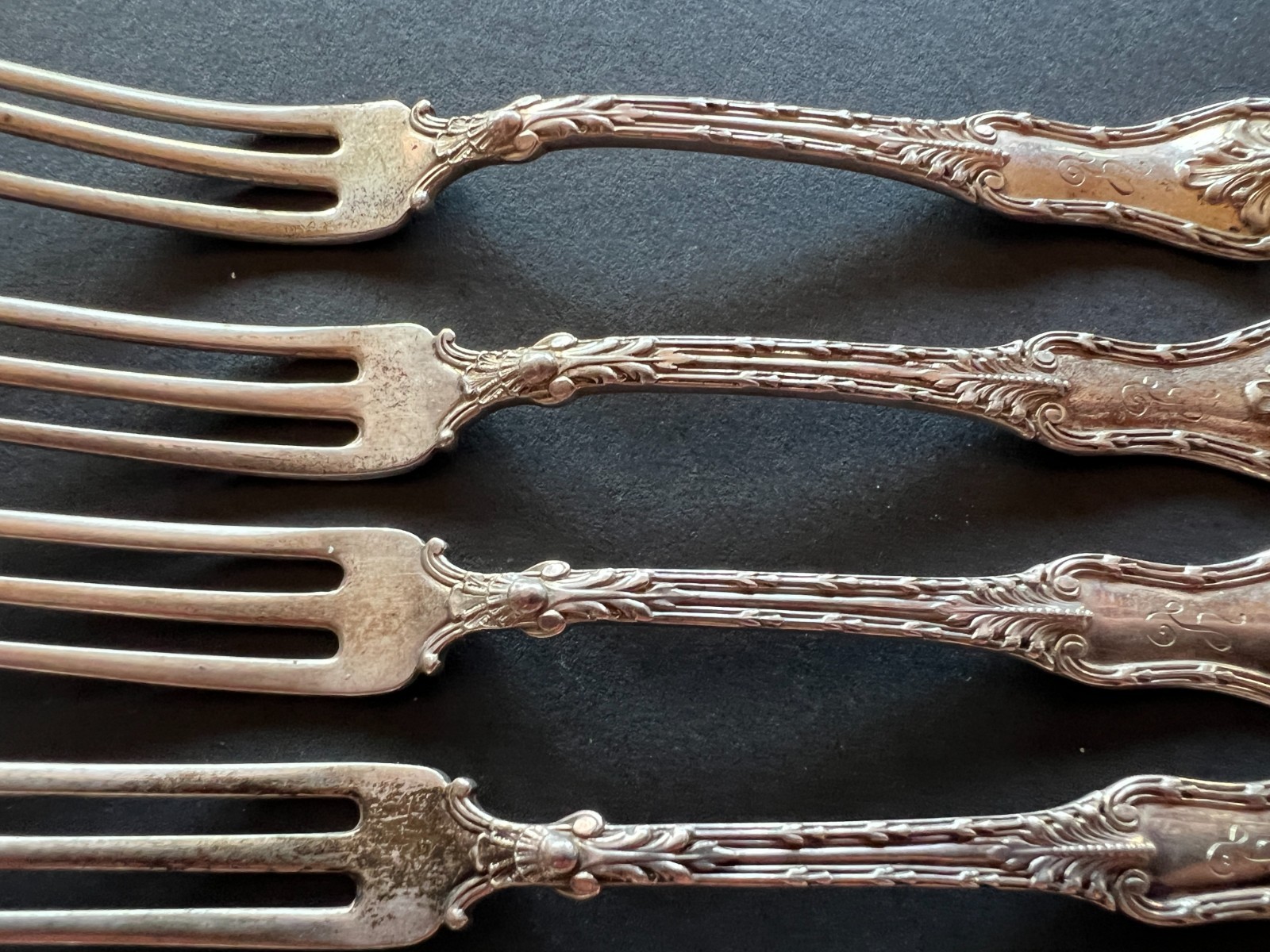 Sterling Silver Strawberry Berry Fork Daniel Low Josephine **READ** Monogrammed