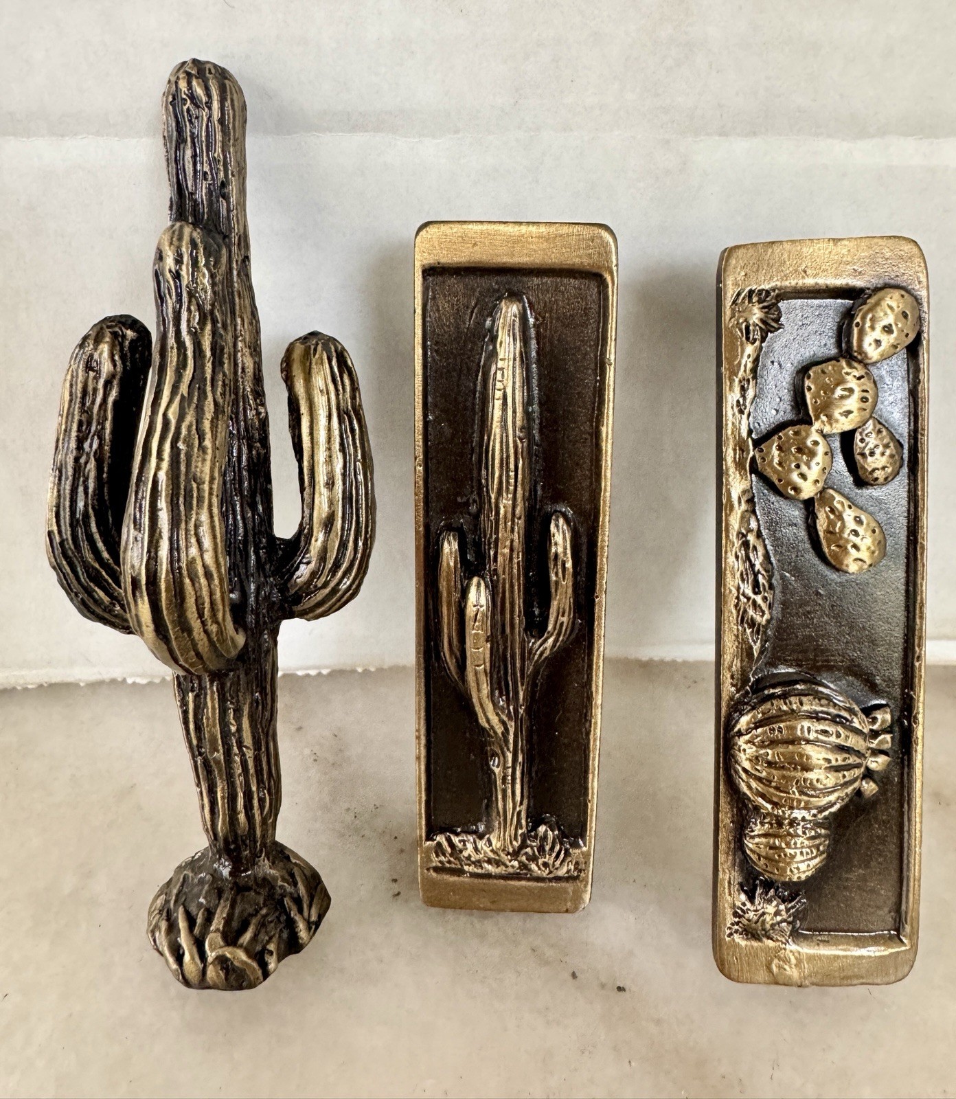Vintage Southwestern Door Handle Lot (5) Cupboard Pulls NOS 1992