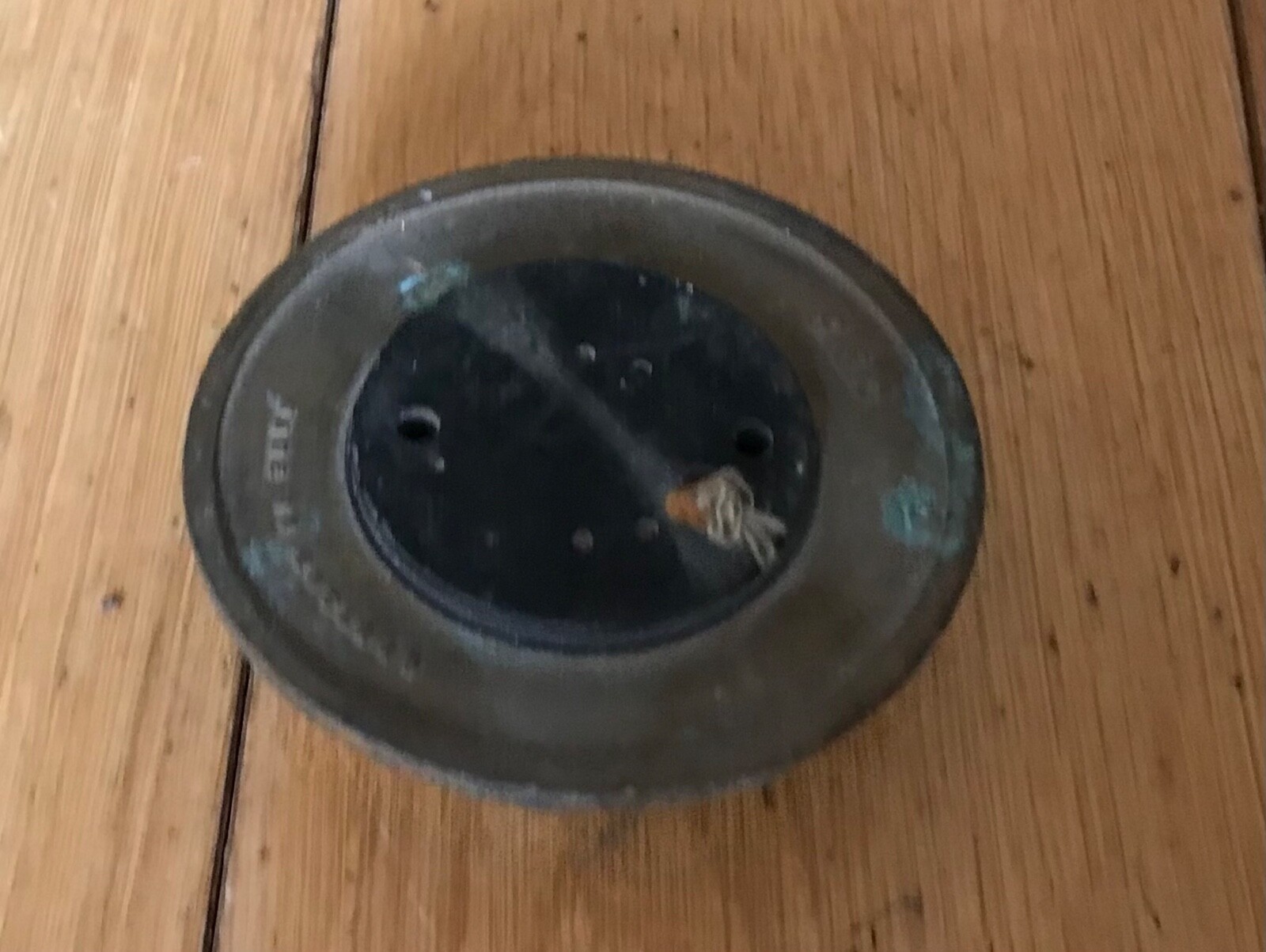 Vintage BRASS/CERAMIC DOOR BELL PUSH Salvage Made in England GEC REF1 (A9)