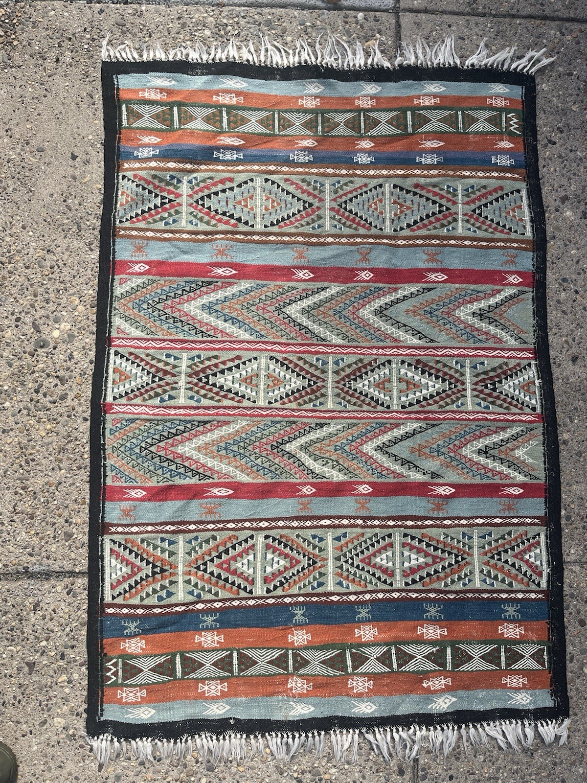 Handmade Vintage Rug From 100% Wool