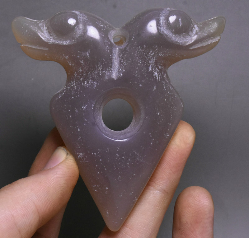 8CM Rare Old Chinese Hongshan Culture Agate Onyx Pig ADULT only