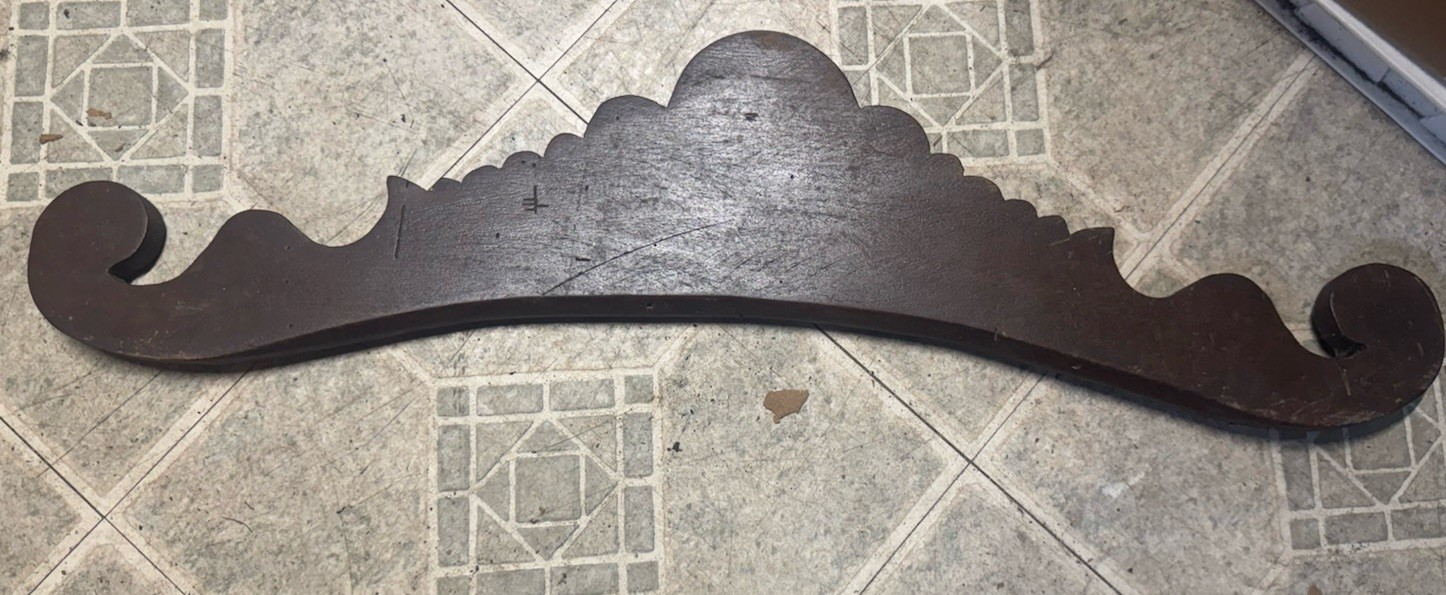 Antique Depression Solid Wood Header Back Splash Pediment 28” Long DIY Crafter