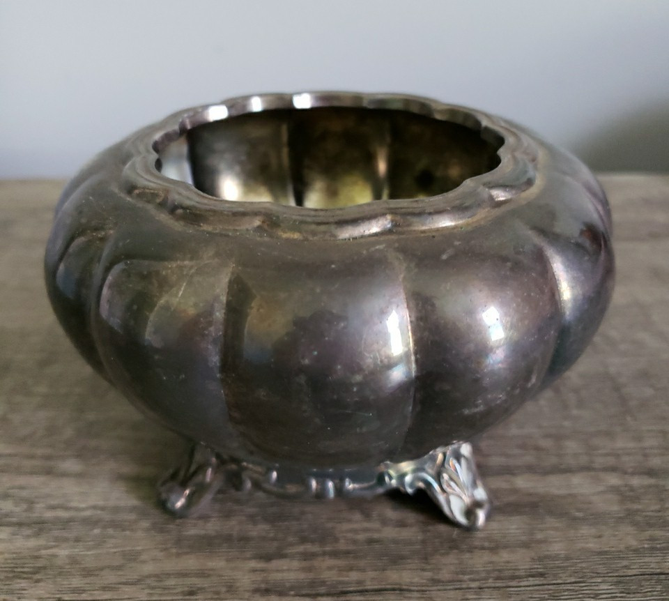 Vintage – Melon Sheffield Design Reproduction Community Silver Plated Waste Bowl
