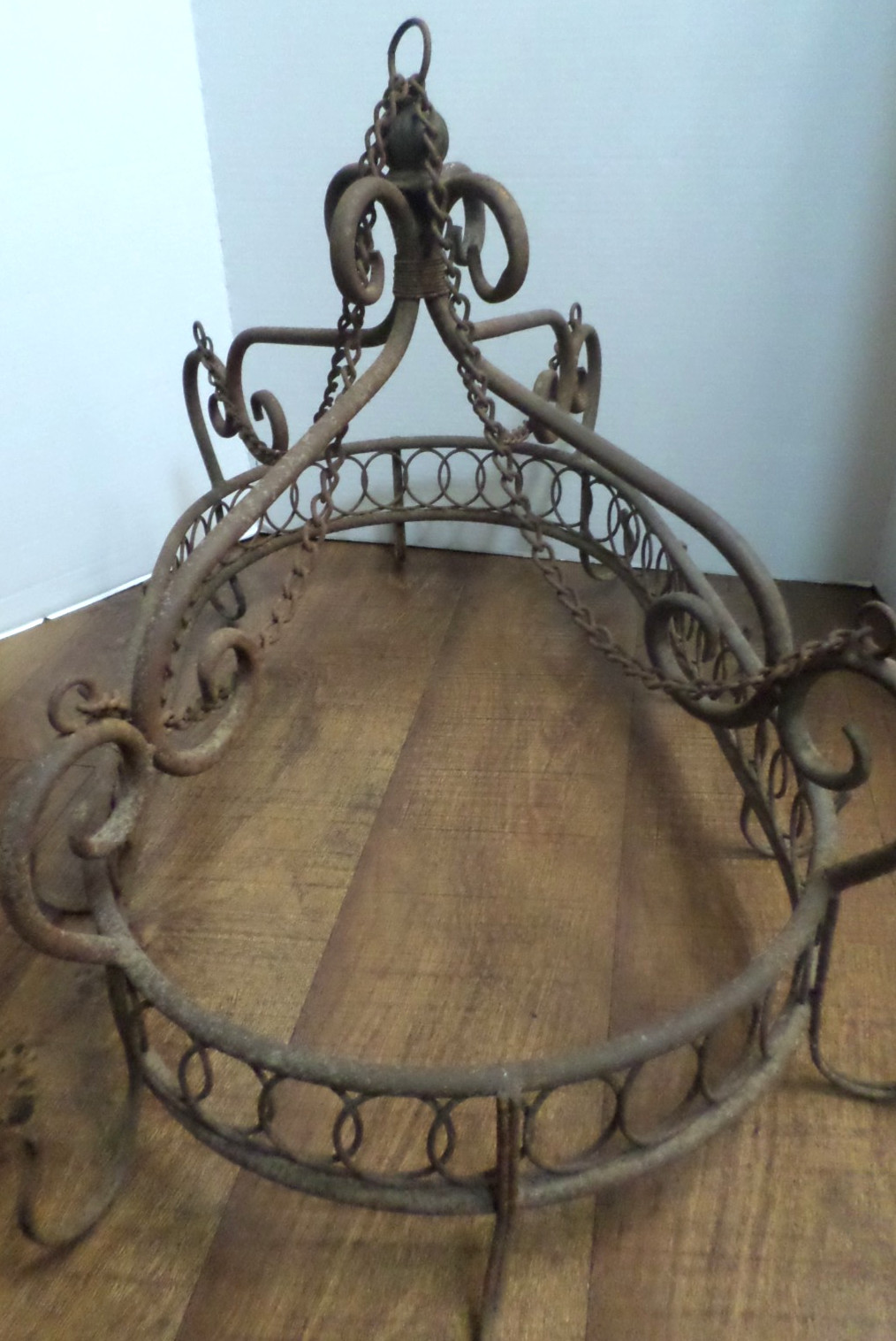 Rustic VTG Ceiling Pot & Pan Holder Large Holds 10 Pans