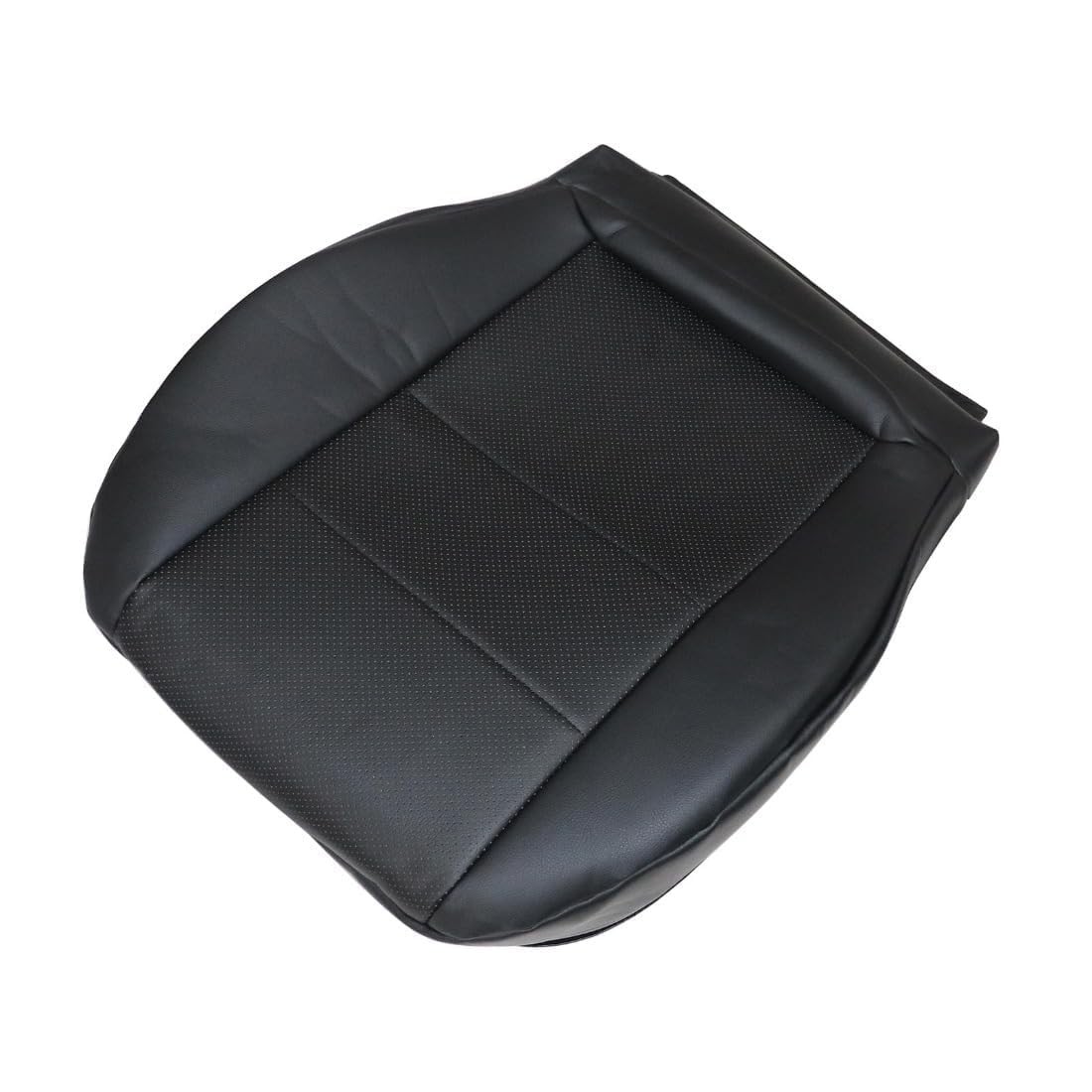 Black Leather Car Seat Cover Replacement for Passenger Side Bottom Compatible