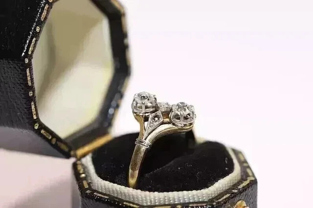 2.9Ct Art Deco Style Lab Created Diamond 14K Yellow Gold Finish Engagement Ring