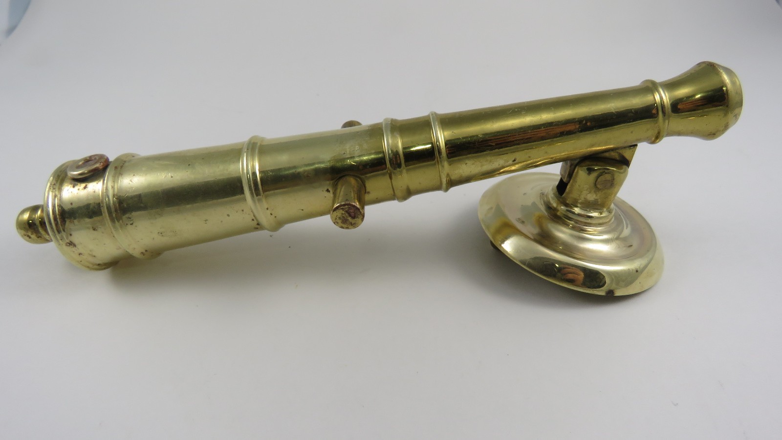 Harvin Solid Brass Cannon Door Knocker Nautical Military VTG 8 3/4” Maritime