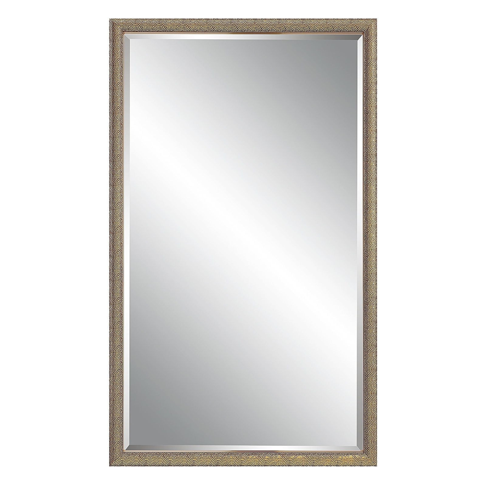 24 X 40 in. Brown Rectangular Mirror 24″ W 40″ H 1.38″ D Modern