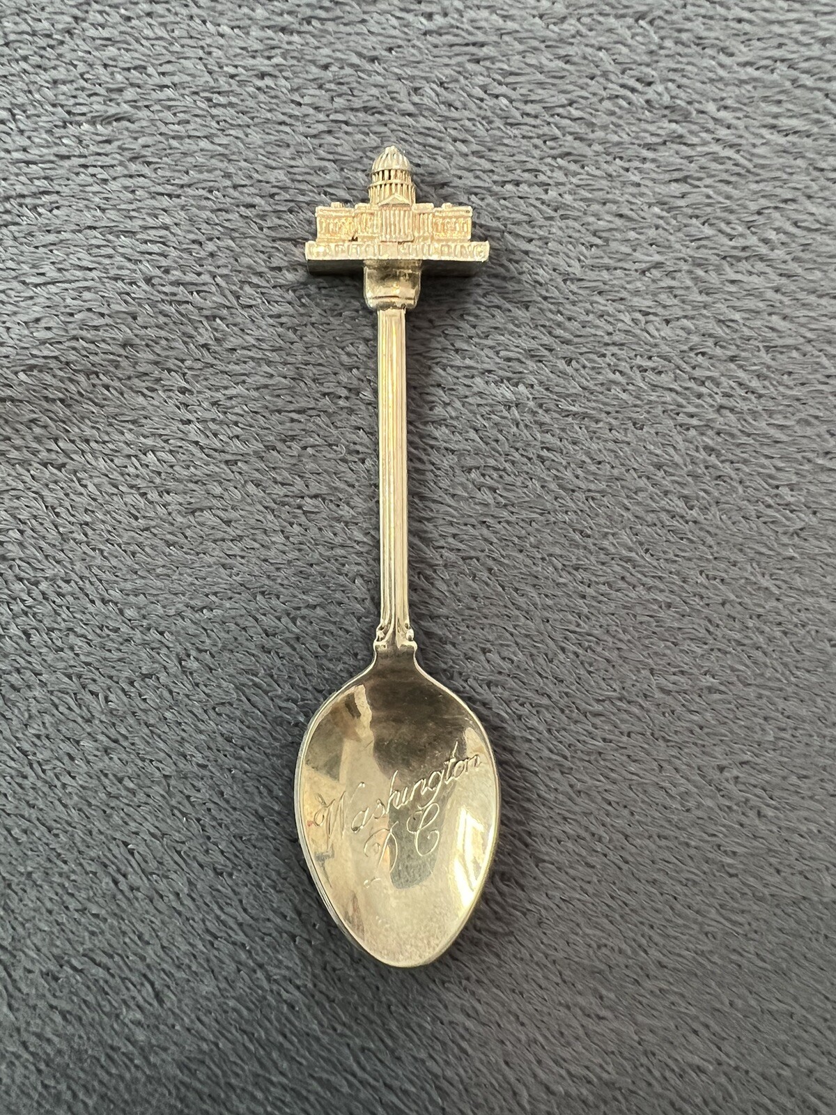 WAPW Collectible Spoon Silver Plate Washington DC Capital GT. Britain 5” Used
