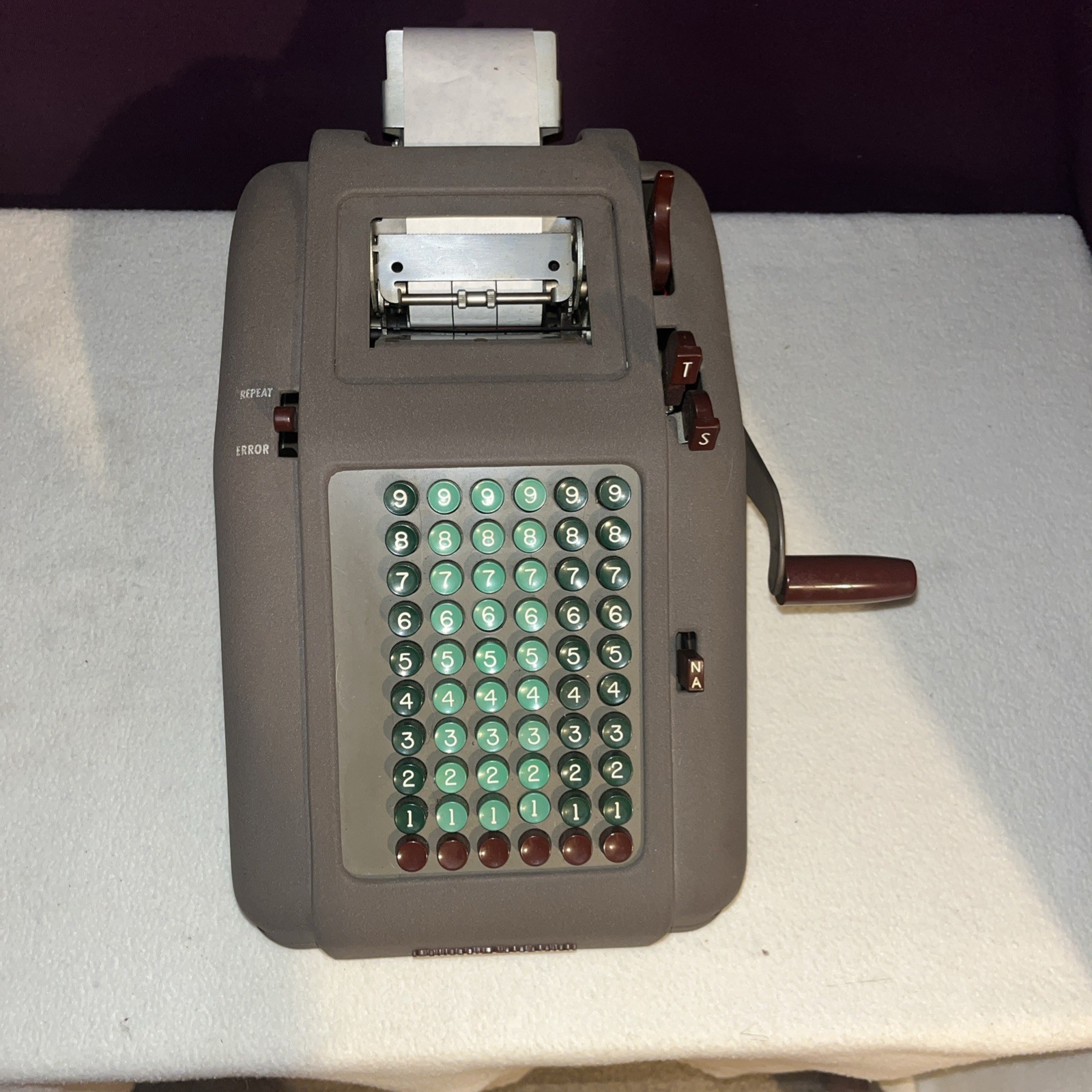1930s SMITH & CORONA Adding Machine, Untested – In Pristine Cosmetic Condition!