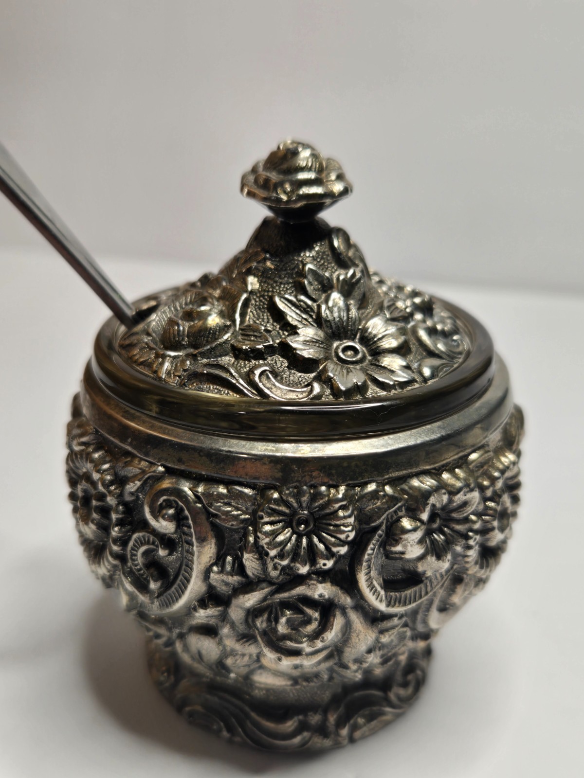 Vintage Harrison Fisher HF-0917 Silver-Plated Sugar/Jelly Jar