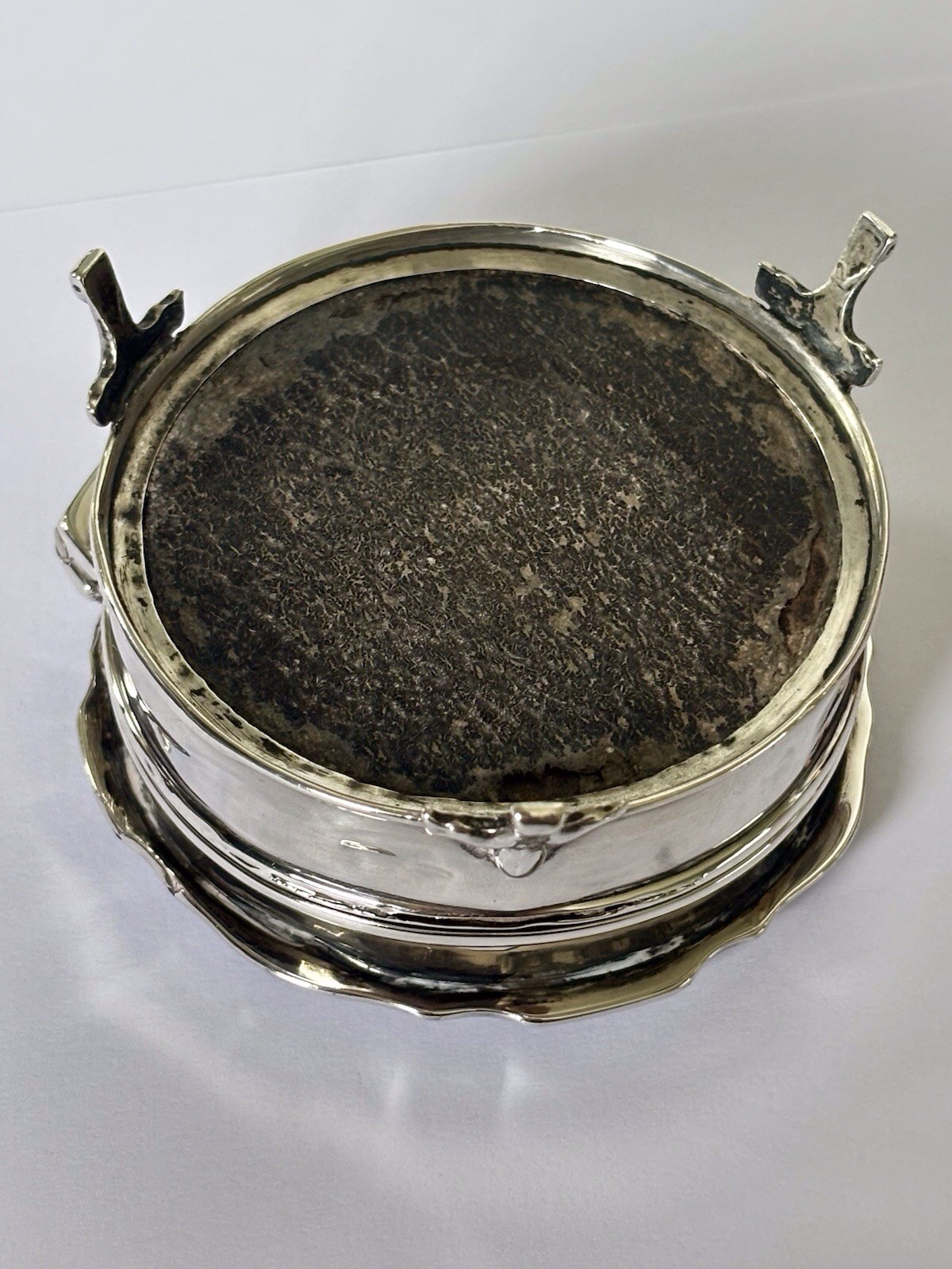 Antique George V Silver Dressing Table Jewellery Box Ring Trinket Bham 1923