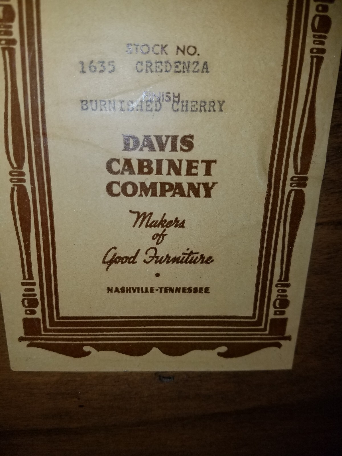 Vintage Davis and Company Credenzas Good Condition