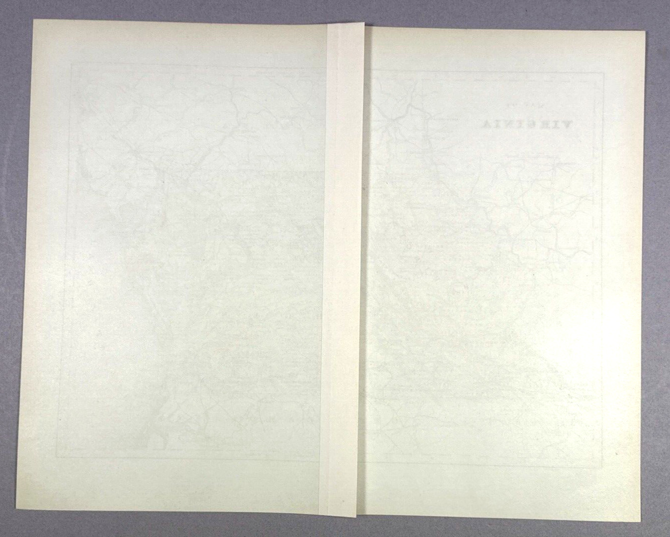 Antique Illustration County Map of Virginia USA Encyclopedia 1901