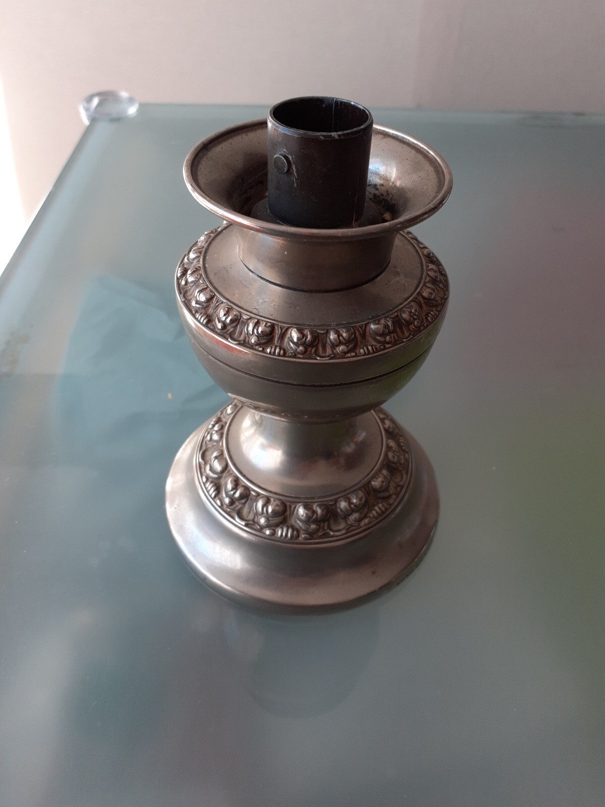 Vintage Silver Plated Ianthe of England Candlestick, h-16cm