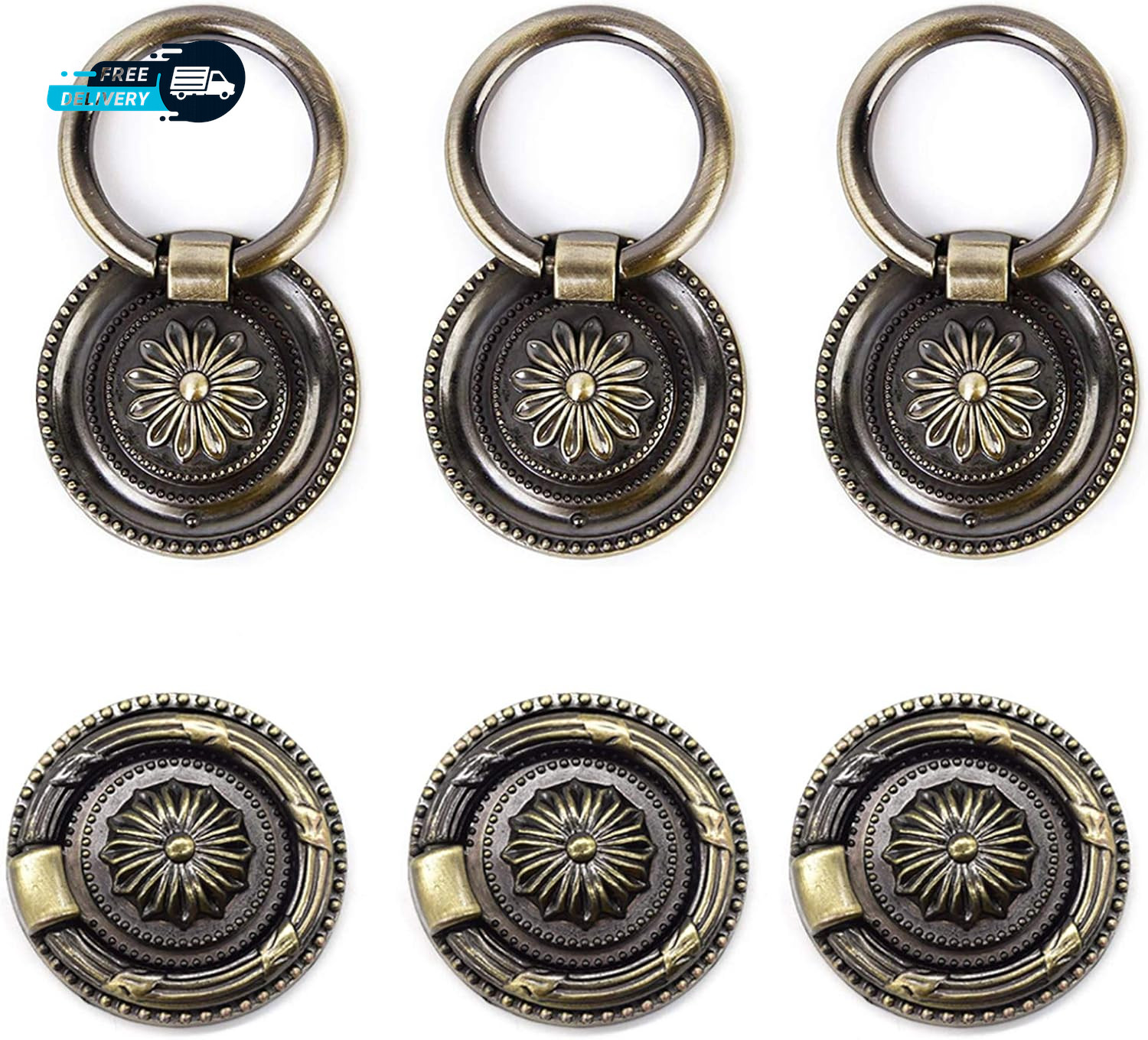 Antique Drawer Pulls Bronze Dresser Pull Rings round Drawer