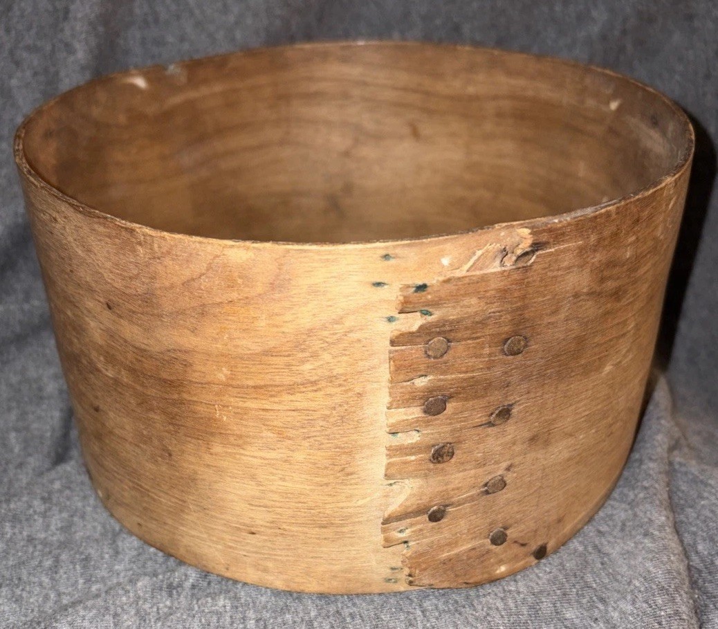 Vintage Antique Wooden Bentwood Dry Grain Measure Box 4” Tall-7.25” Wide