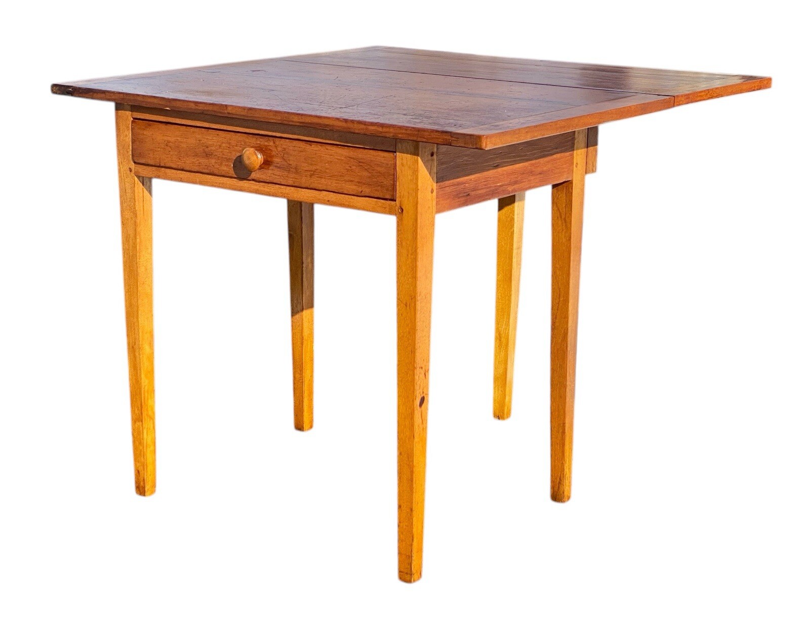 Antique Hepplewhite Drop Leaf Tavern Table / Bakers Table