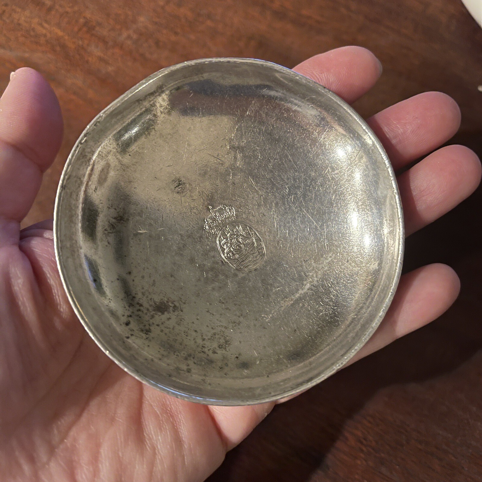 Antique Crown design U GERO 90 DUTCH GEORG NILSSON Silverplate small plate