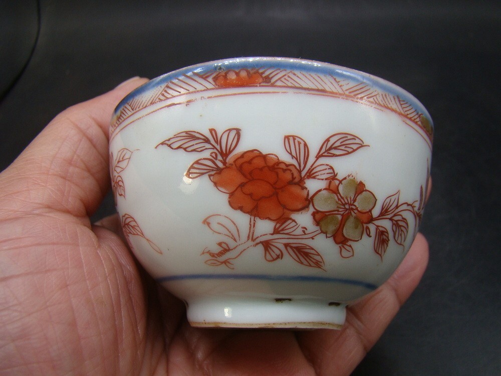Chinese Kangxi (1662-1722) nice Imari cup (Mark) (combine ship 30 photos) u5259