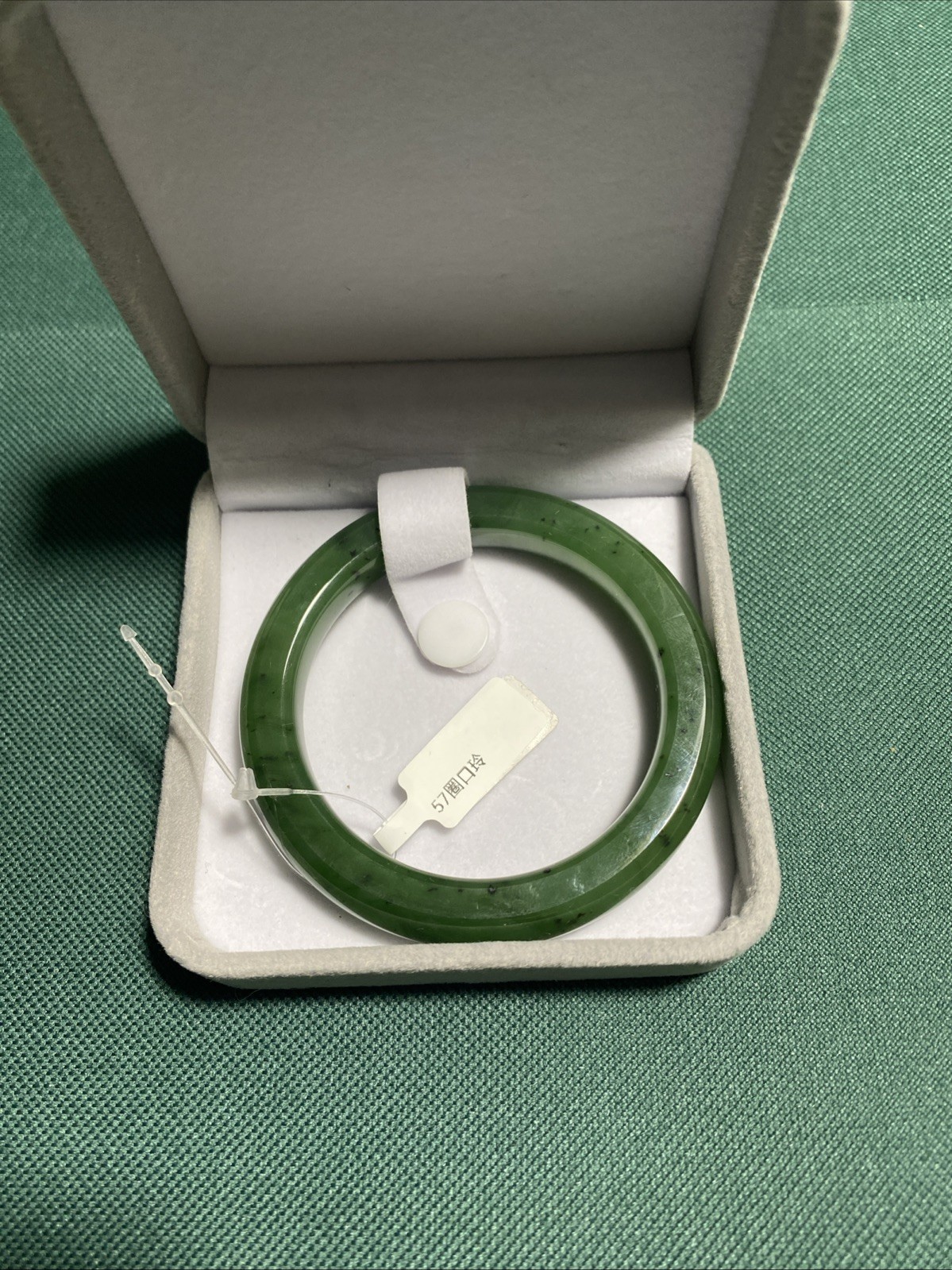 Hetian jade bracelets prefect~ 和田玉碧玉手镯57号圈口质地温润佳品