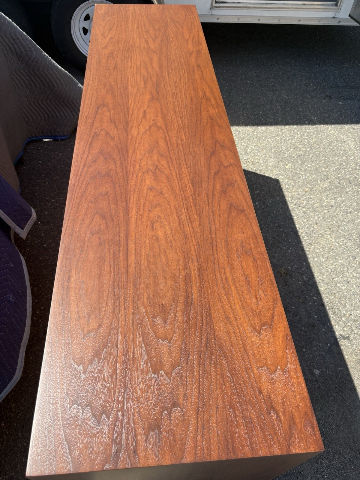 RARE Richard Artschwager Studio Crafted Four Drawer Walnut Credenza Dresser