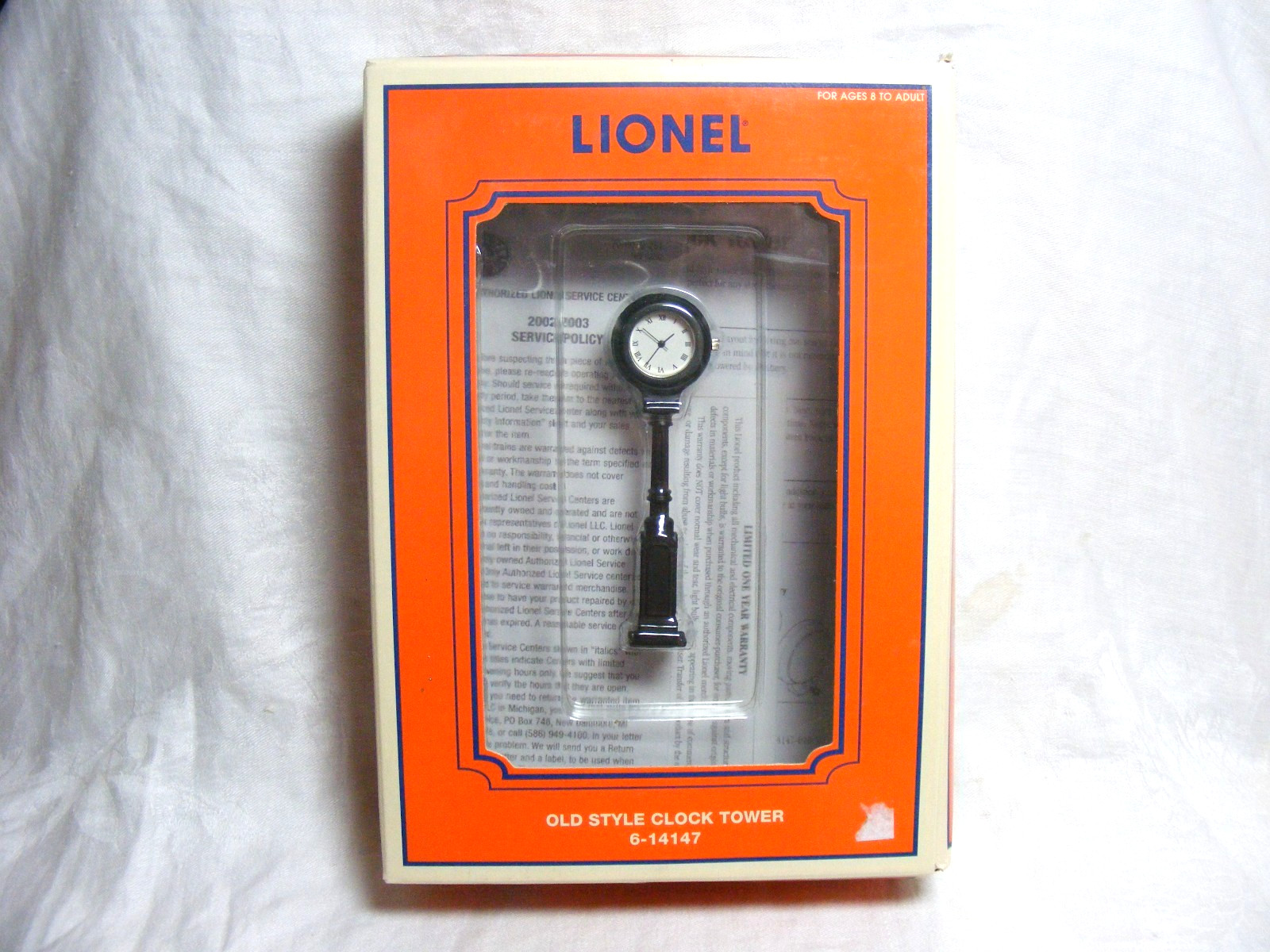2002 Lionel Old Style Clock Tower 6-14147 A-2