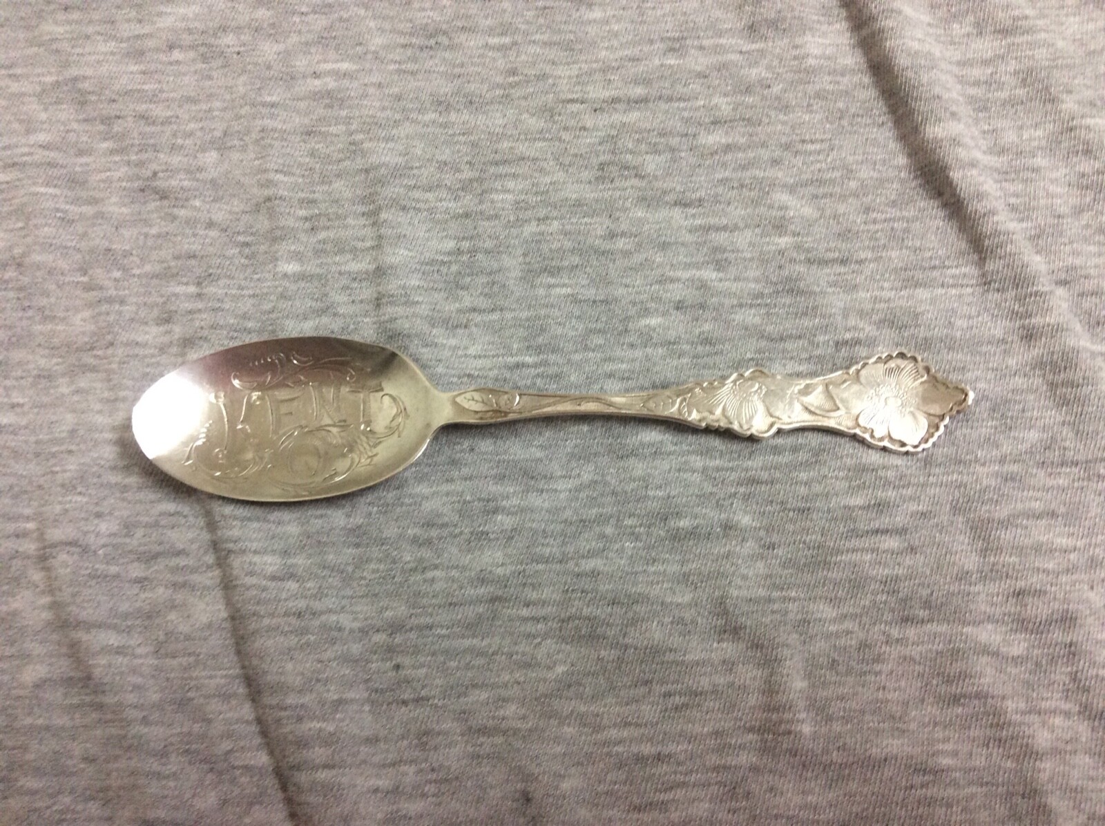 Antique Sterling RLB Rogers, Lunt & Bowlen Kent, Oregon Souvenir Spoon 5 1/2”
