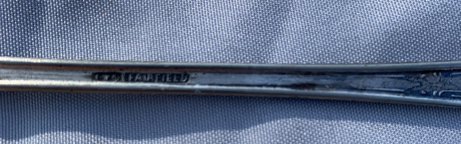 Pickle Olive Fork Server 1915 Fairfield Alpha Pattern Silver Plated 3 Prongs