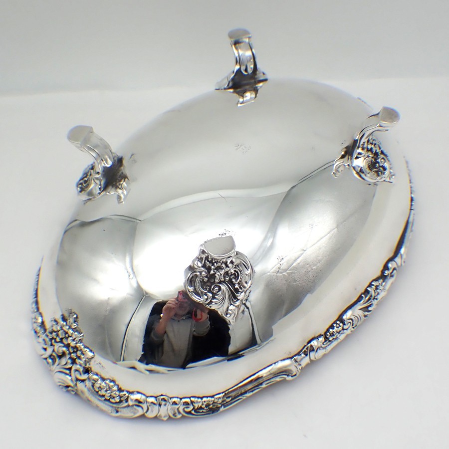 Wallace Baroque Oval Footed Fruit Bowl 214 Silver Plated