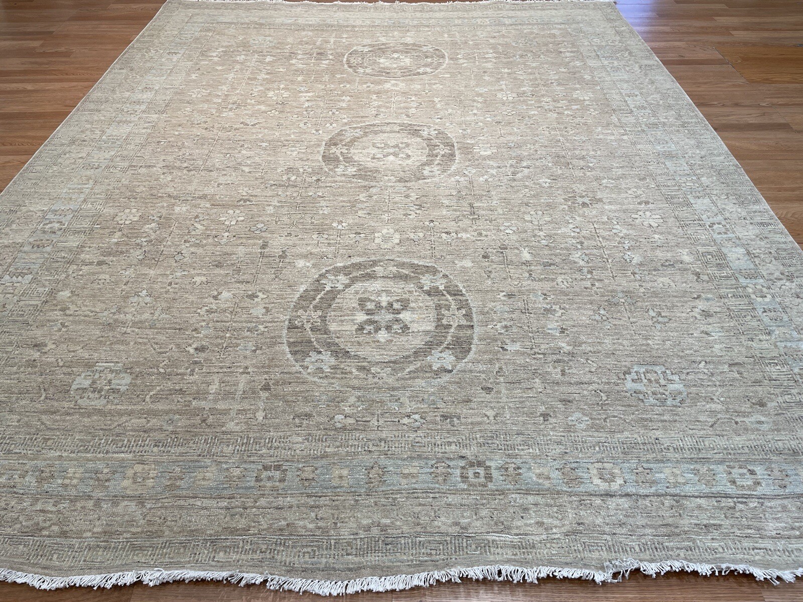 Terrific Transitional – Oriental Khotan Design – Tribal Rug – 7.10 x 9.9 ft.