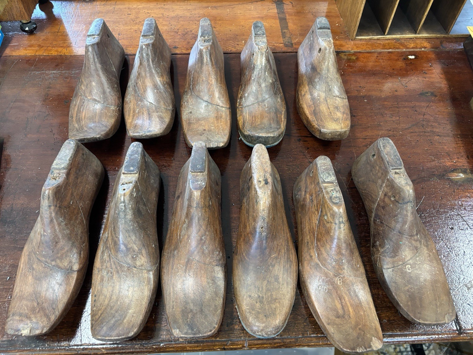 Cobbler, Shoe Forms, Antique Lot Of 11, Unmarked Hardwood $100 All