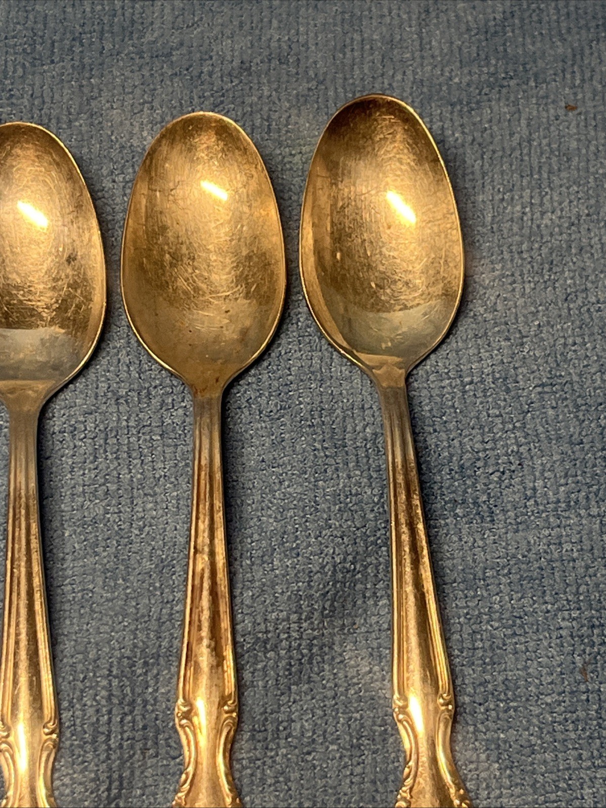 Vintage Lot Of 4 Original Wm Rogers Mfg Co Spoons Vintage