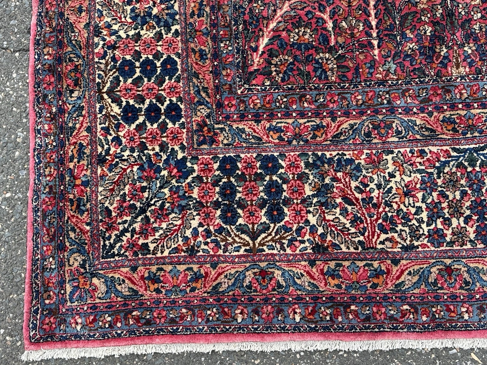 C1920s ANTIQUE HIGH KPSI SUPER DETAILED MINT RAWAR RUG 8.10×12.7 VEGETABLE DYE