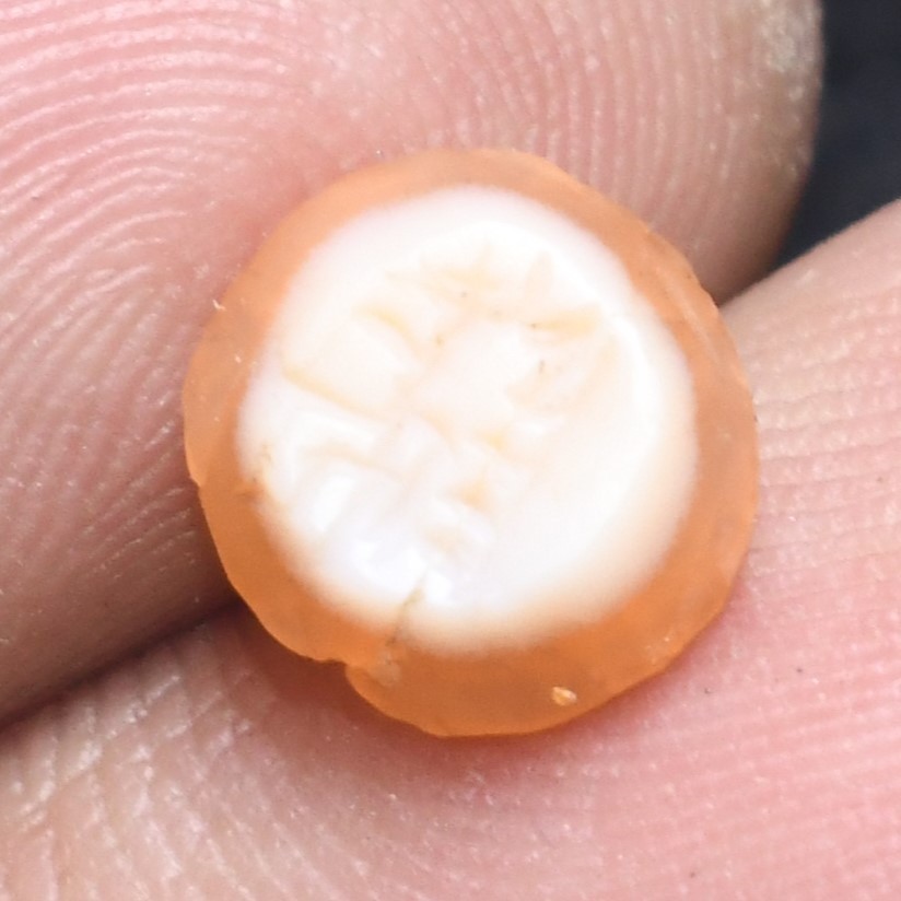 Authentic Ancient Islamic Carnelian Stone Intaglio Seal in Perfect Condition