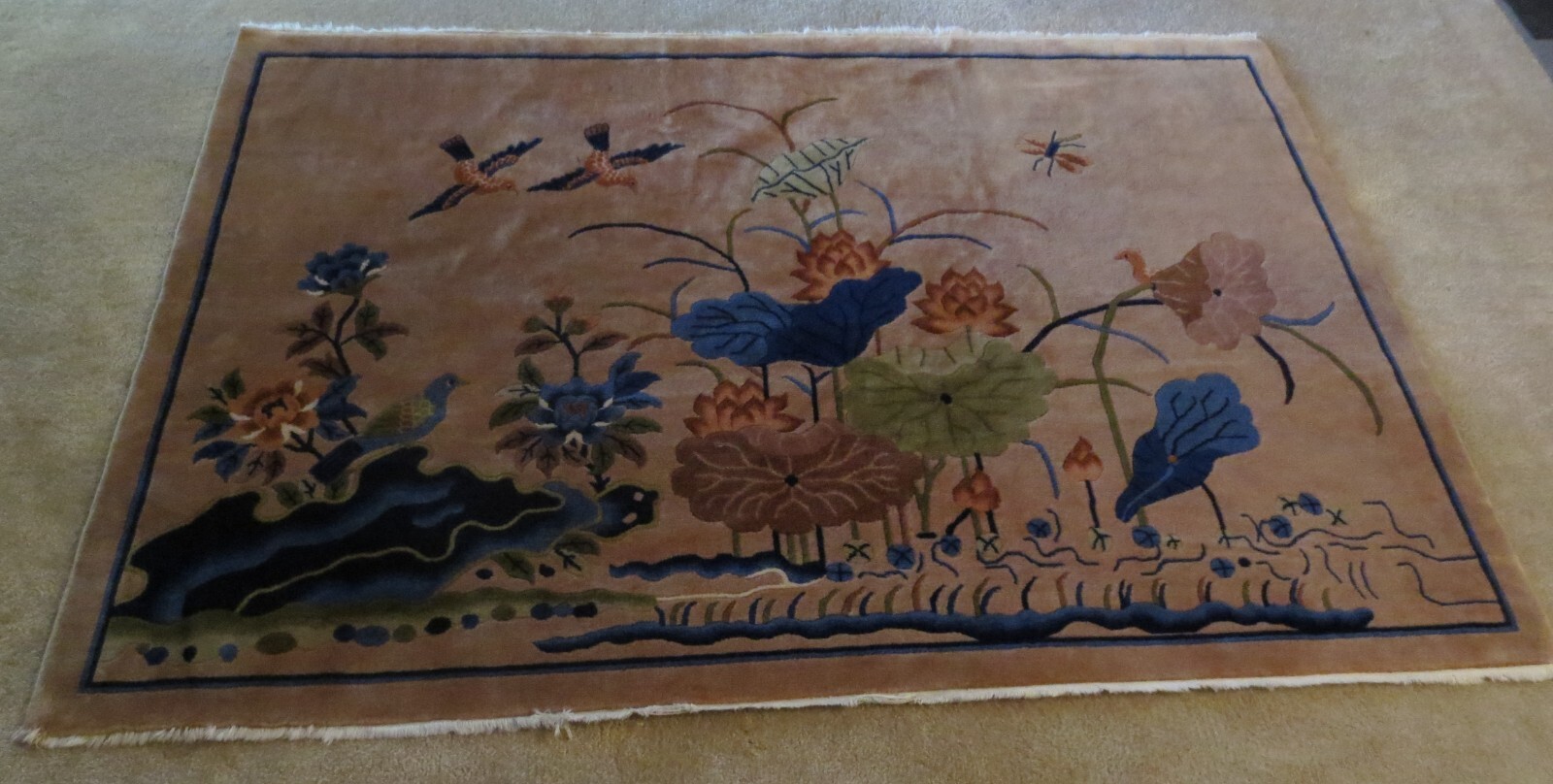 Vintage 1920 – 1949 Chinese Wool Rug