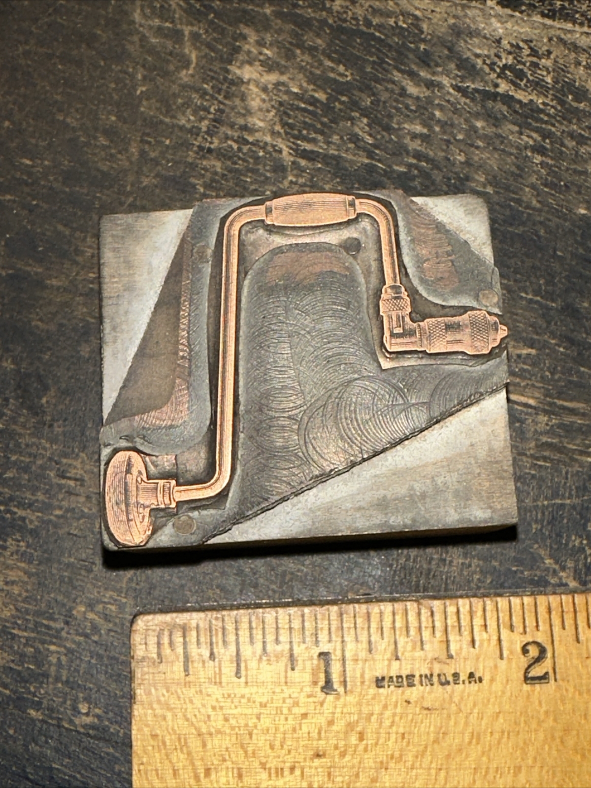 (Print Block) “ Hand Tool Drill Manual “ Early Copper Face Block! Rare!!