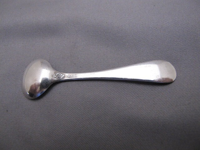 Alvin Sterling ANTIQUE Pattern INDIVIDUAL SALT SPOON-Mono LSR