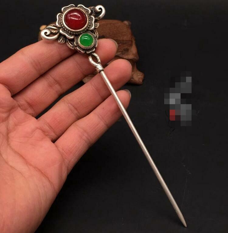 Antiques Hairpins Ancient Ladies Copper-Nickel Headdress Jewelry Retro Craft