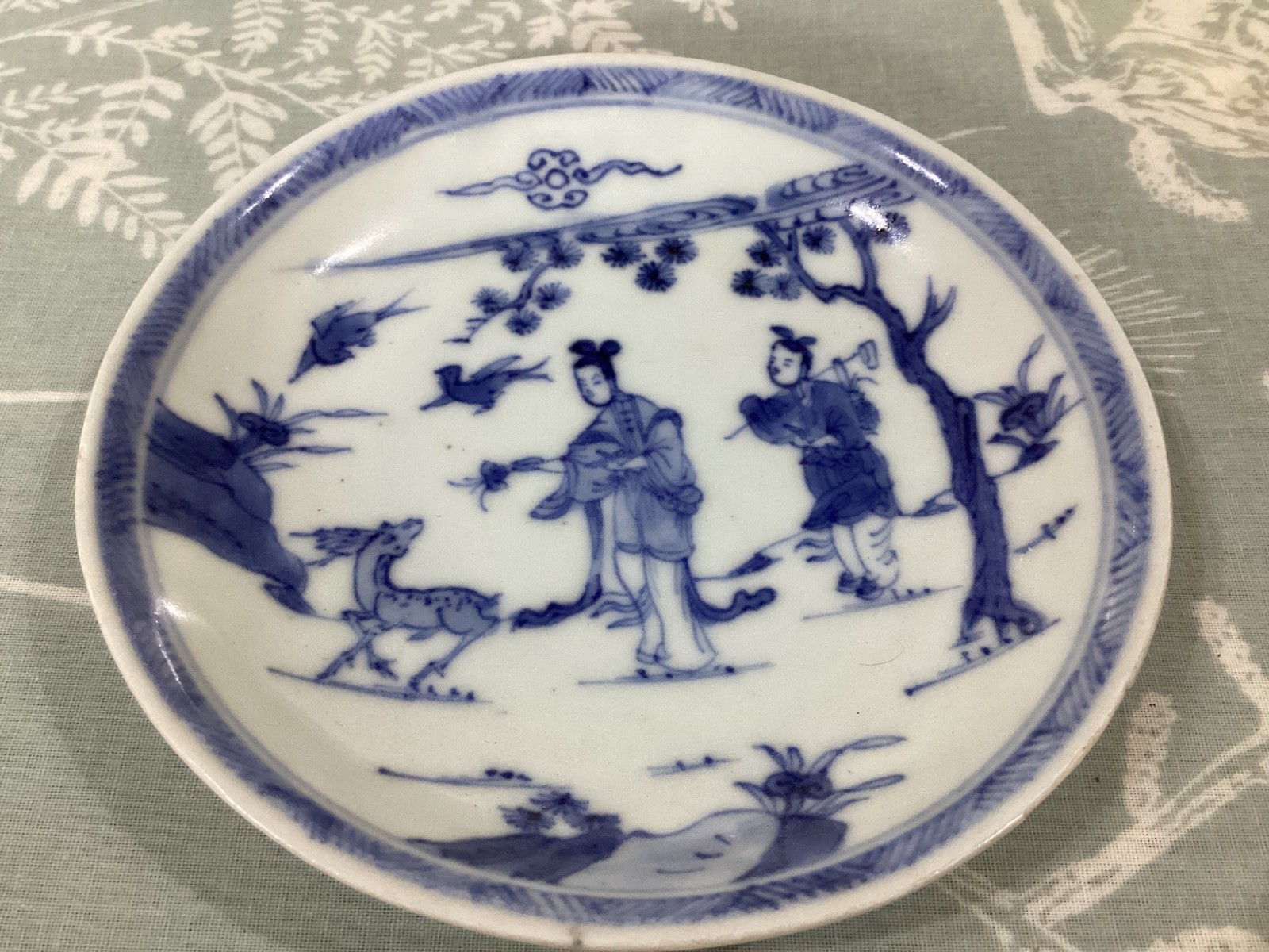 Ca Mau Shipwreck Enticing Deer Saucer c1725 CM3 53290