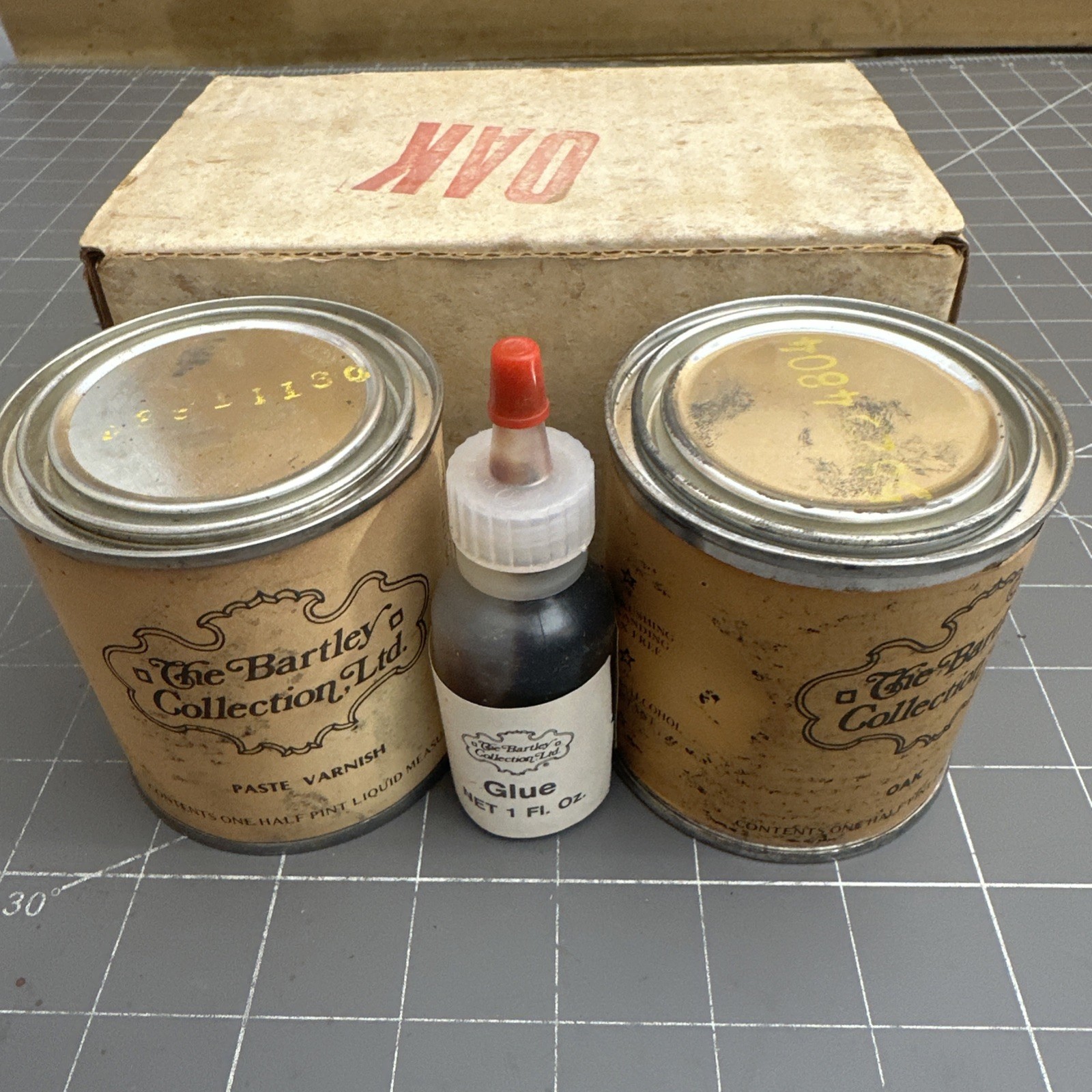 Bartley Furniture Collection Oak Stain Varnish Wood Kit Vintage