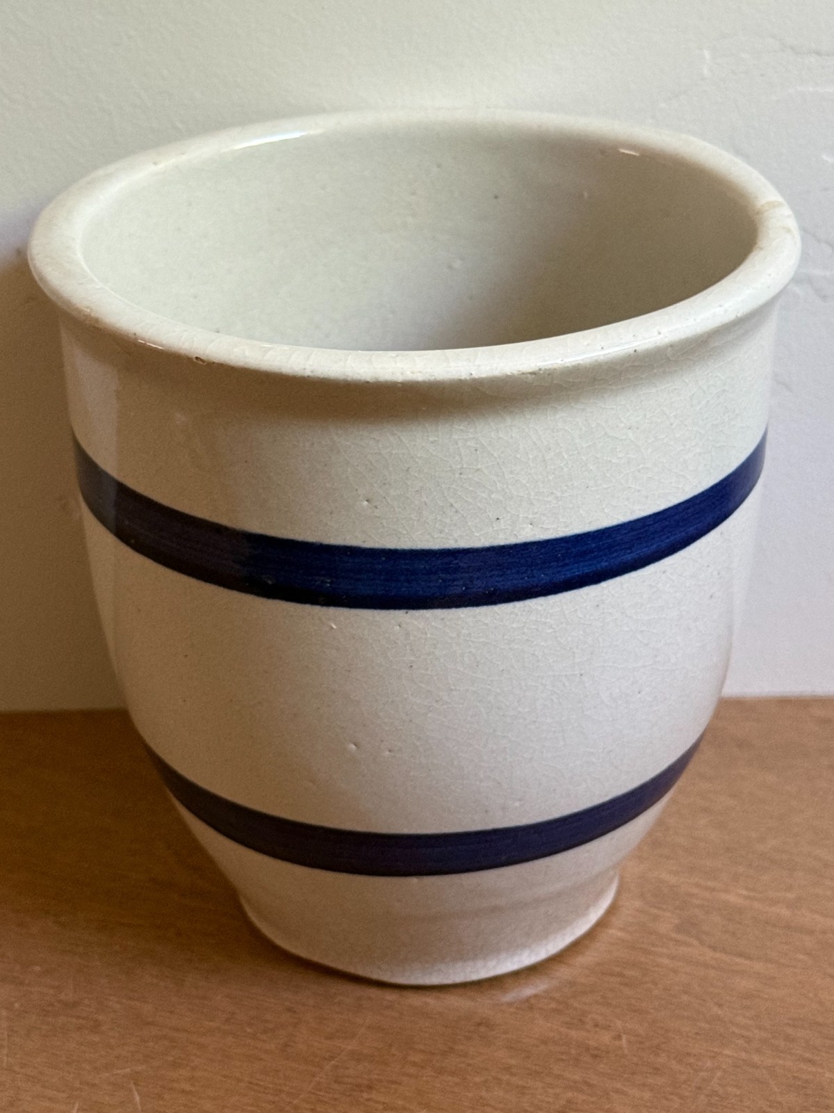 Vntg RRP Robinson Ransbottom Pottery Roseville Ohio Stoneware Kitchen Crock 303